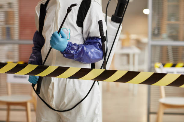 Professional Biohazard Cleanup technician working in Freeport, TX